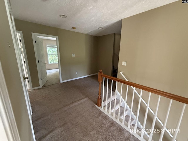 153 Berkeley Ridge Dr, Columbia, SC 29229 - corridor featuring an upstairs landing, carpet floors, and a textured ceiling