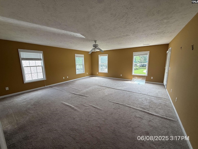 153 Berkeley Ridge Dr, Columbia, SC 29229 - carpeted empty room featuring a textured ceiling and ceiling fan