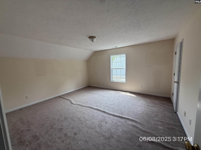 153 Berkeley Ridge Dr, Columbia, SC 29229 - additional living space with carpet flooring, vaulted ceiling, and a textured ceiling