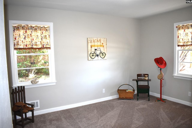 813 Greenlawn Dr, Columbia, SC 29209 - living area with carpet flooring and baseboards