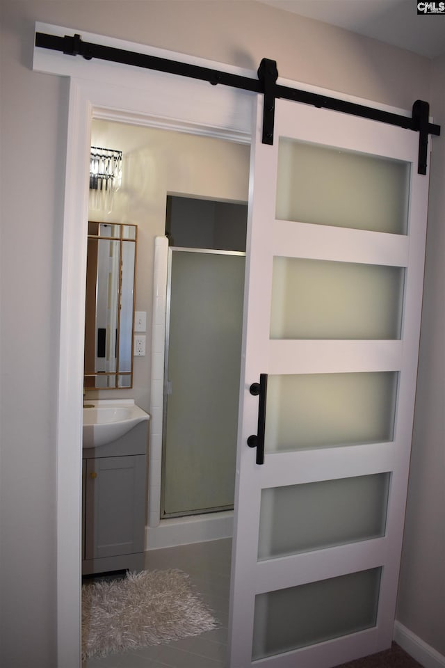 813 Greenlawn Dr, Columbia, SC 29209 - full bath with vanity and a stall shower