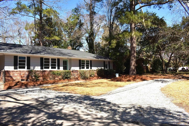 813 Greenlawn Dr, Columbia, SC 29209 - ranch-style home featuring brick siding and a chimney