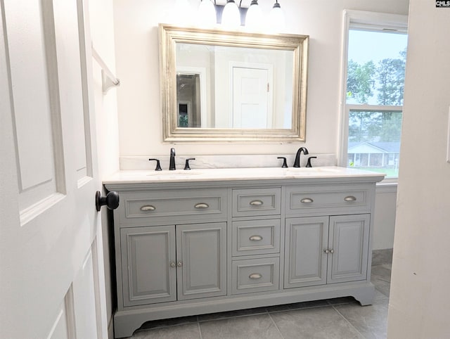 1921 Spotswood Dr, Columbia, SC 29210 - bathroom featuring double vanity and tile patterned flooring