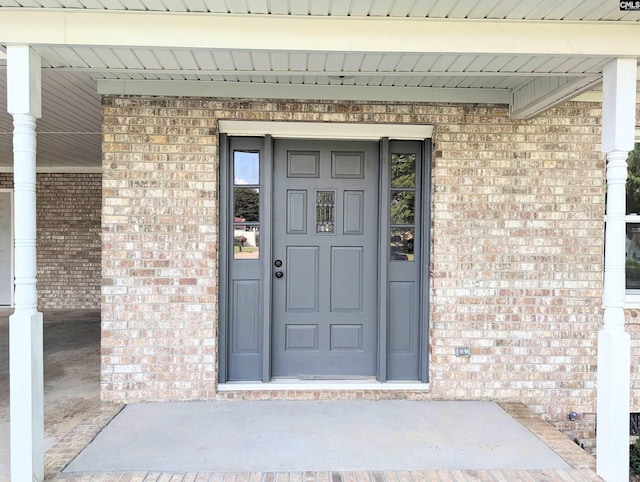1921 Spotswood Dr, Columbia, SC 29210 - entrance to property featuring brick siding and covered porch