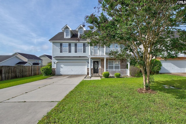 175 Nestle Ct, Columbia, SC 29209 - traditional home with stone siding, covered porch, concrete driveway, and an attached garage