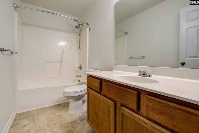 175 Nestle Ct, Columbia, SC 29209 - full bath with toilet, shower / washtub combination, vanity, and baseboards