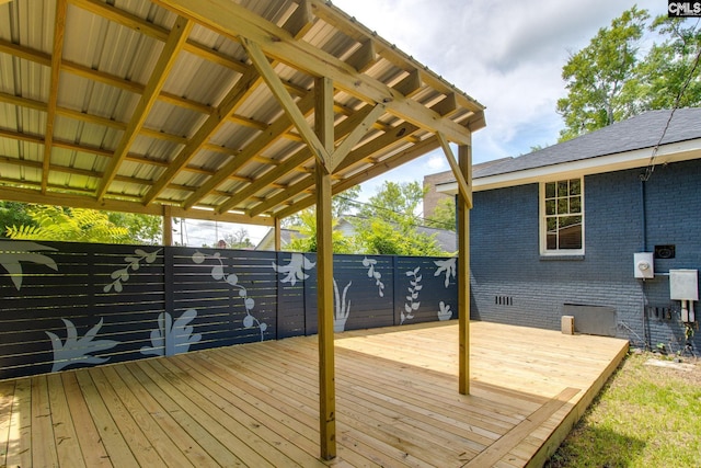 808 Oak St, Columbia, SC 29205 - view of wooden terrace