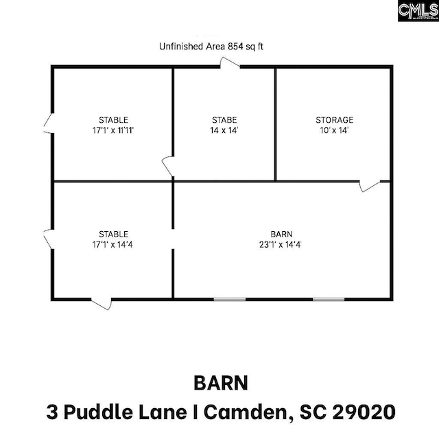3 Puddle Ln, Camden, SC 29020 - home floor plan