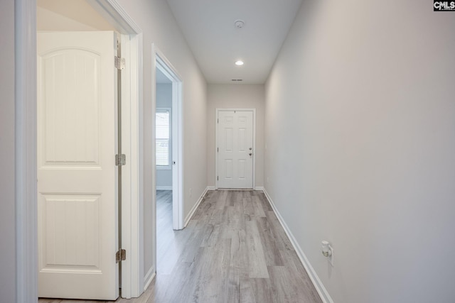 632 Sasanqua Ln, Lexington, SC 29073 - corridor with light wood-style flooring, baseboards, and recessed lighting