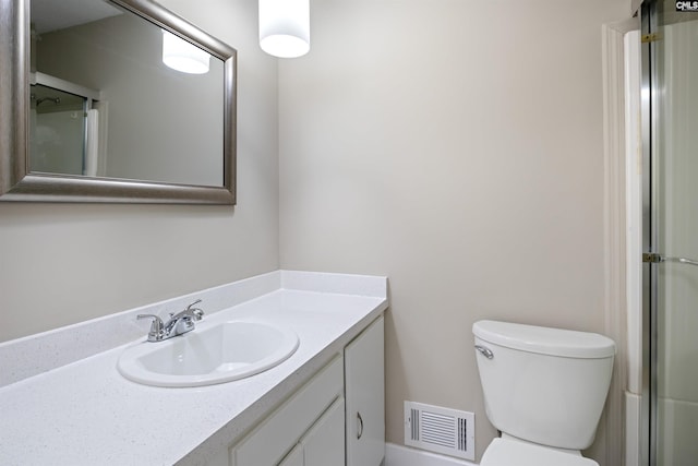 721 Seton Rd, Columbia, SC 29212 - full bath with vanity, toilet, and a shower with shower door