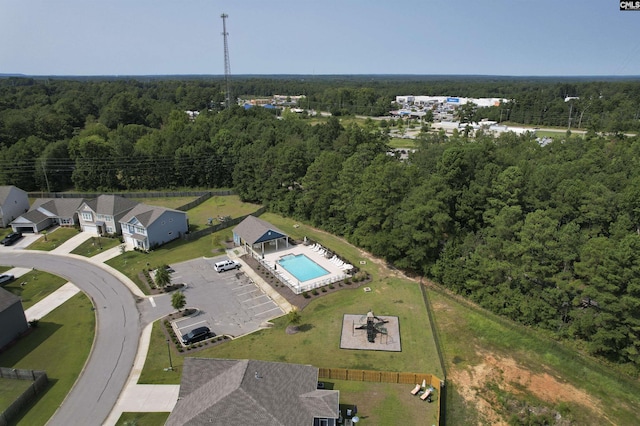 436 N Cobia Ct, Irmo, SC 29063 - view of property location featuring a heavily wooded area and a pool area
