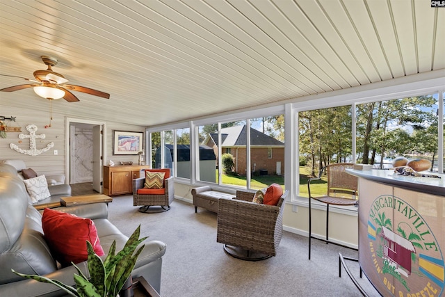 sunroom / solarium featuring plenty of natural light