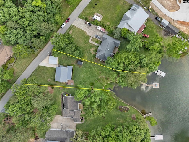 aerial view of property's location with property boundaries highlighted