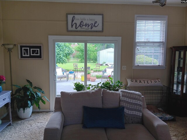 6603 Christie Rd, Columbia, SC 29209 - living area featuring healthy amount of natural light and carpet