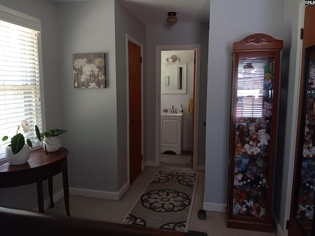 6603 Christie Rd, Columbia, SC 29209 - hall with a sink and baseboards