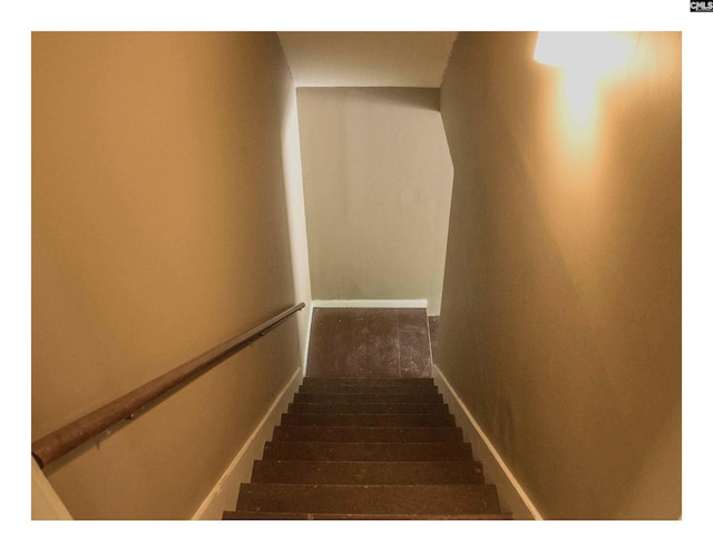 view of staircase