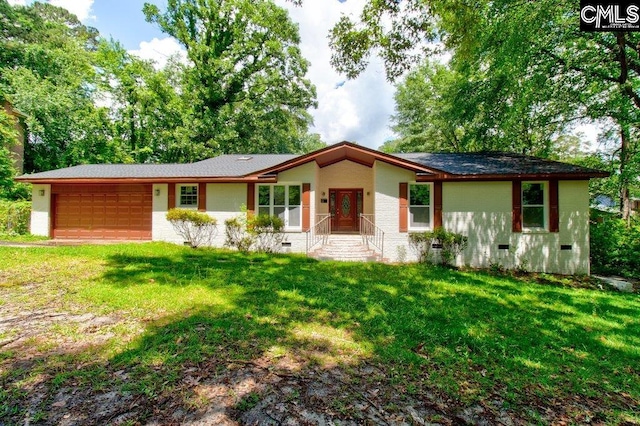 7905 Castleton Ln, Columbia, SC 29223 - single story home featuring an attached garage, a front yard, and crawl space