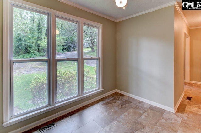 7905 Castleton Ln, Columbia, SC 29223 - empty room with baseboards, plenty of natural light, and crown molding