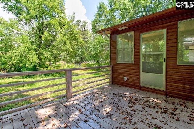 7905 Castleton Ln, Columbia, SC 29223 - view of wooden terrace