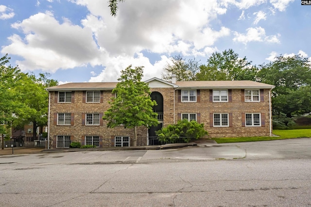 view of front of property with brick siding