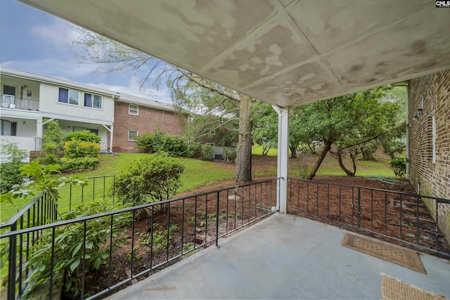 view of patio with covered porch