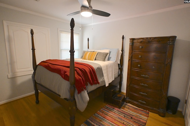2 Indian Creek Trl, Lexington, SC 29072 - bedroom with wood finished floors, crown molding, baseboards, and ceiling fan