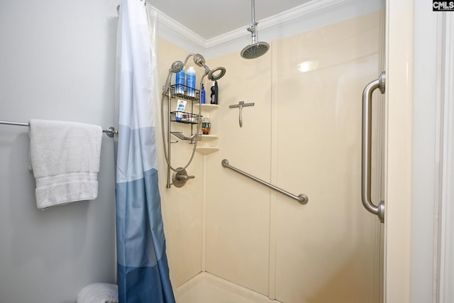 2 Indian Creek Trl, Lexington, SC 29072 - bathroom with a shower stall and ornamental molding