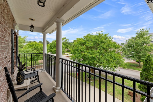 view of balcony