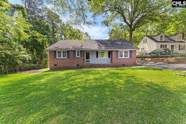 4306 Windemere Ave, Columbia, SC 29203 - view of front of house featuring crawl space, brick siding, entry steps, and roof with shingles
