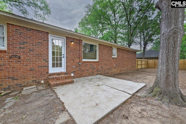 1045 Manchester Cir, Sumter, SC 29154 - view of patio with fence and entry steps