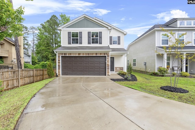 2794 Prince Charles Ct, Columbia, SC 29209 - view of front of home with an attached garage, driveway, and brick siding