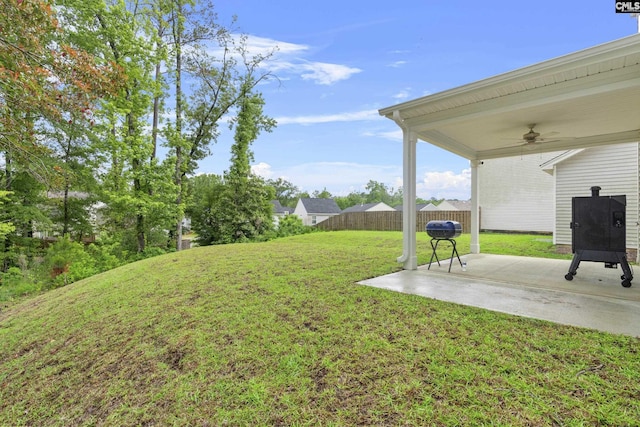 2794 Prince Charles Ct, Columbia, SC 29209 - view of yard featuring a patio and a ceiling fan