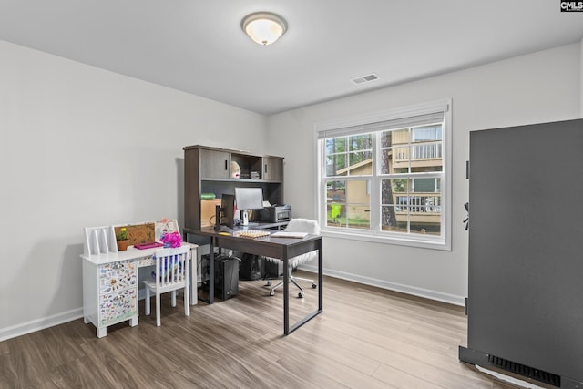 2794 Prince Charles Ct, Columbia, SC 29209 - office area featuring wood finished floors and baseboards