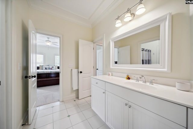 3011 River Vista Way, Mount Pleasant, SC 29466 - full bath with crown molding, vanity, and tile patterned floors