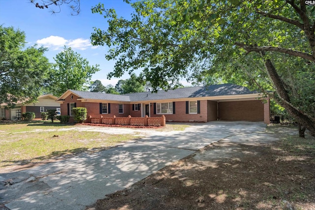 3040 Barnes Springs Rd, Columbia, SC 29204 - single story home featuring driveway, brick siding, a carport, and a front lawn