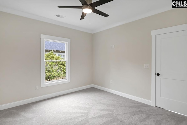 1409 Woodrow St, Columbia, SC 29205 - carpeted empty room with ceiling fan and baseboards