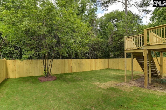 1409 Woodrow St, Columbia, SC 29205 - view of yard featuring stairs and a deck