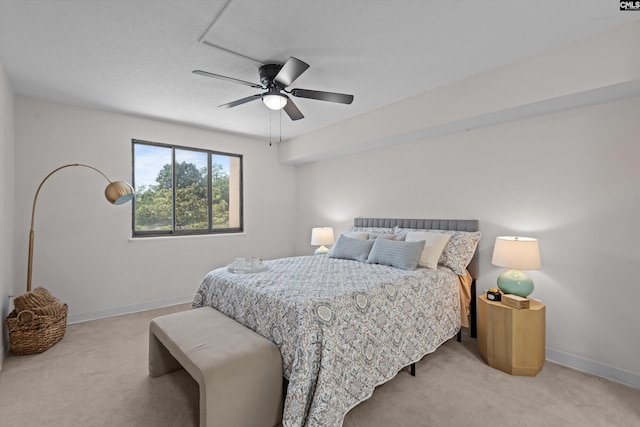 1825 Saint Julian Pl Unit 4E, Columbia, SC 29204 - bedroom featuring carpet flooring, baseboards, and a ceiling fan