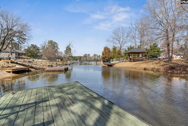 316 Smallwood Dr, Chapin, SC 29036 - dock featuring a water view and a gazebo