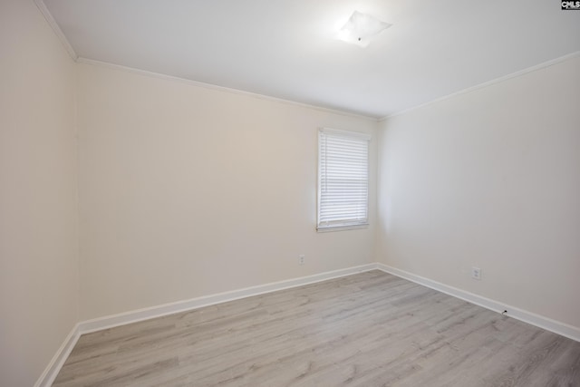 969 Boulevard Rd, Sumter, SC 29153 - empty room featuring crown molding, light wood-type flooring, and baseboards