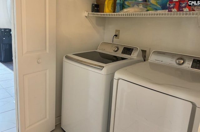 laundry room featuring washer and dryer