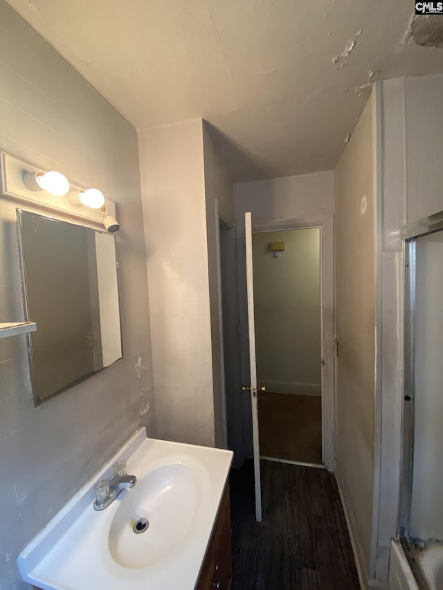 170 Brookland Cir, Columbia, SC 29204 - bathroom with vanity and wood finished floors