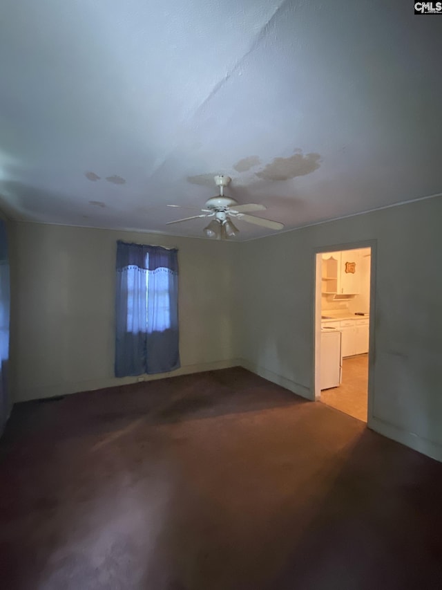 170 Brookland Cir, Columbia, SC 29204 - empty room featuring carpet flooring, a ceiling fan, and baseboards