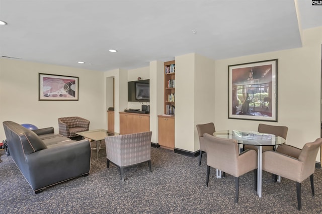 1320 Pulaski St Unit B207, Columbia, SC 29201 - living area with recessed lighting and baseboards