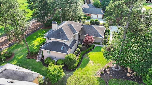 view from above of property