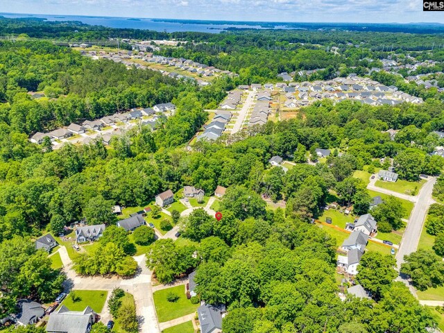 aerial perspective of suburban area