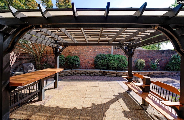 412 White Birch Cir, Columbia, SC 29223 - view of patio with a pergola and fence