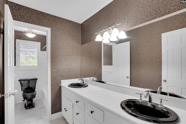 731 Trafalgar Dr, Columbia, SC 29210 - full bathroom with tub / shower combination and double vanity