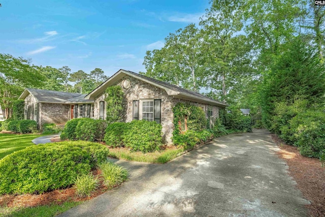 731 Trafalgar Dr, Columbia, SC 29210 - view of front of house with brick siding and driveway
