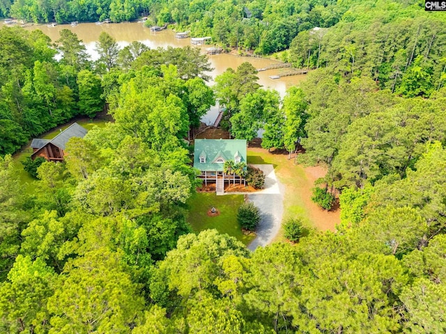 570 Wateree Key Ct, Winnsboro, SC 29180 - aerial view of a heavily wooded area